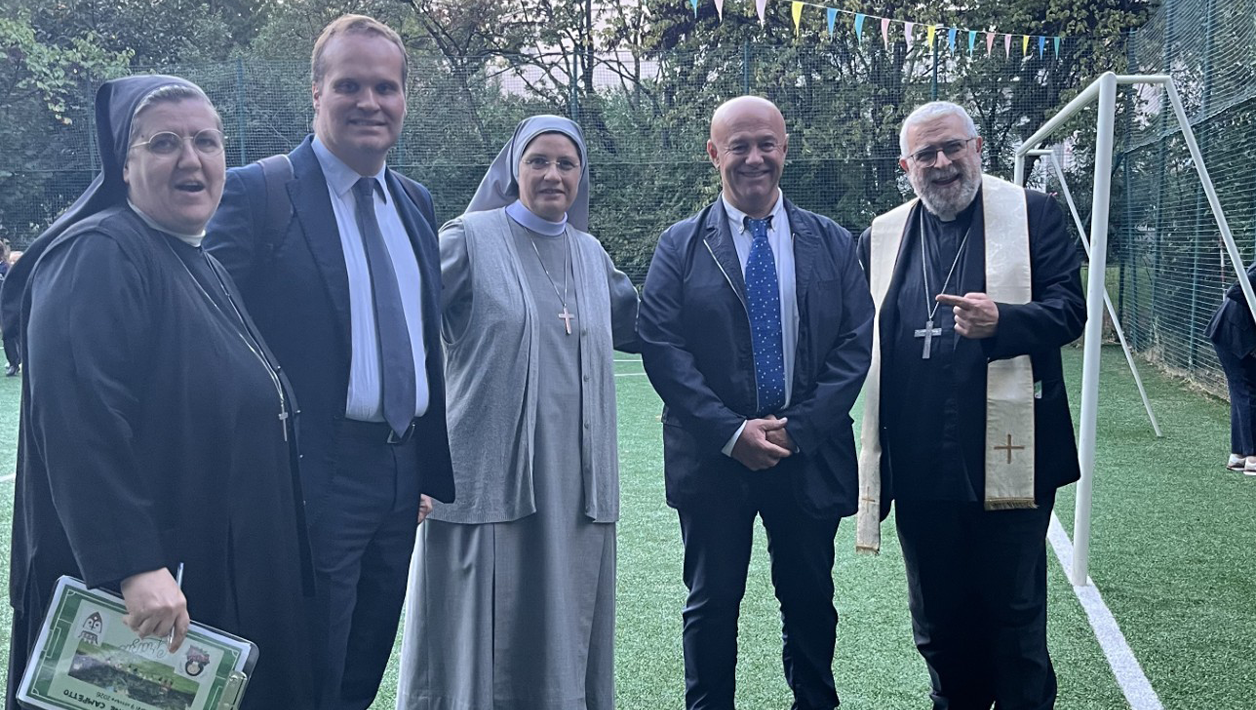 inaugurazione di un nuovo campetto da giochi Imola